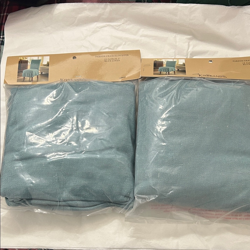 Kirkland's Parson Blue Chair Covers